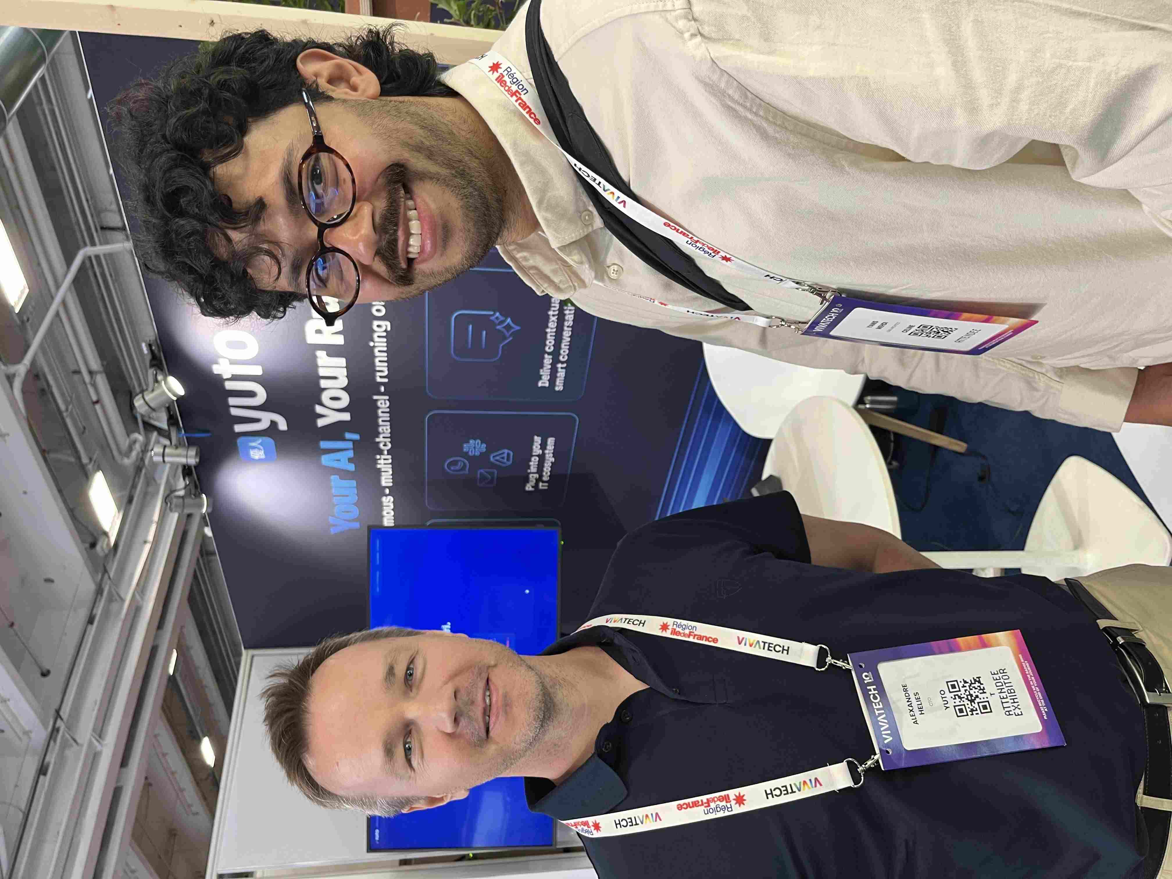 Yanis (LVMH) au stand Yuto