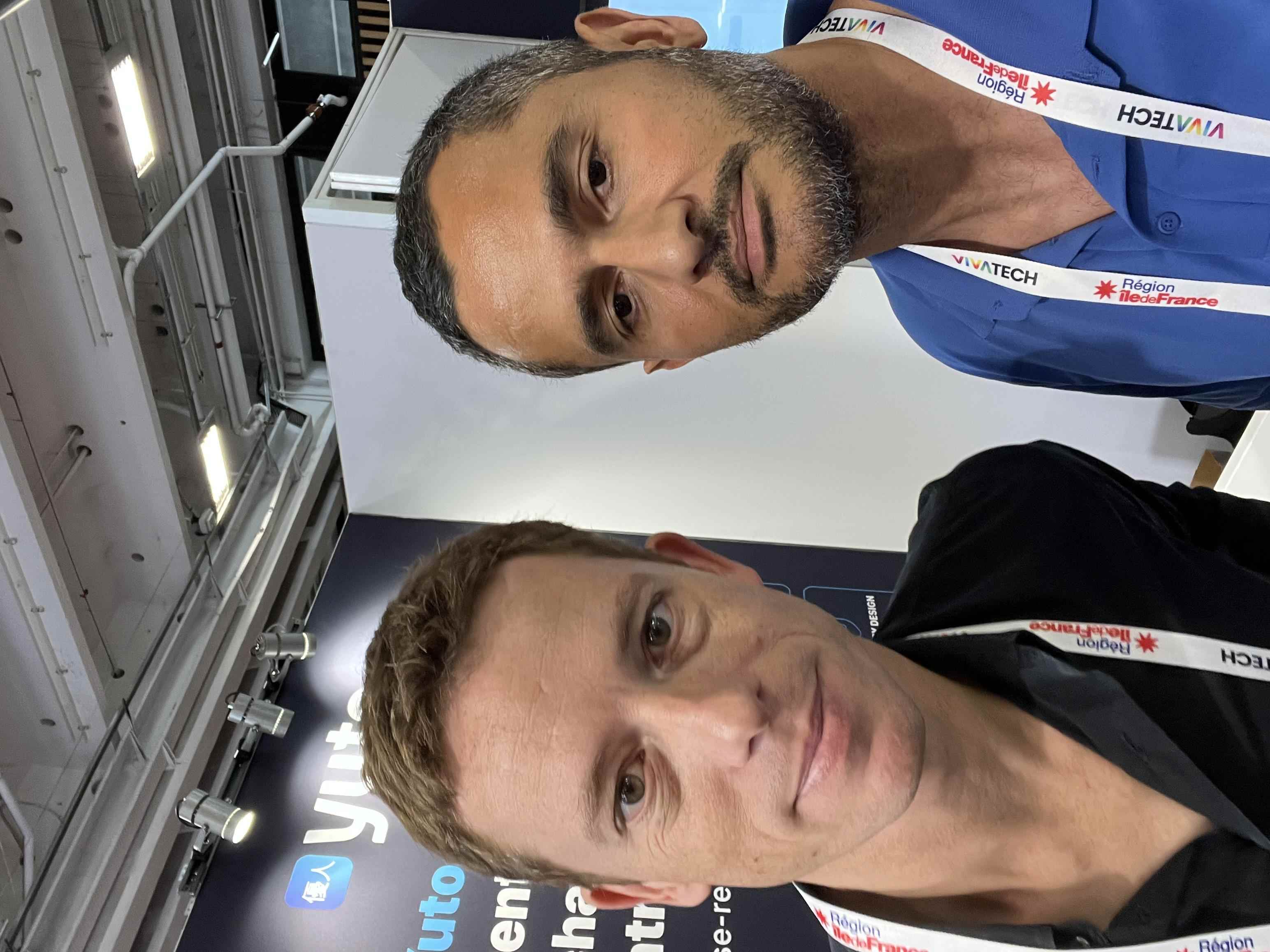 Clément Courvoisier (NRJ) au stand Yuto